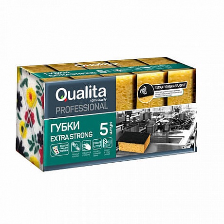 Кухонные губки Qualita Extra Strong 6 шт - Вид 1
