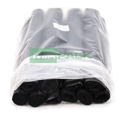 Мешки для мусора 180 литров, 80 мкм, 10 штук, 93*110, дно прямое, обезличенные - Вид 3